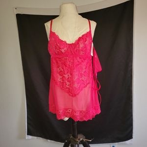 Ooh, la, la sexy hot pink nightie plus sz 2x